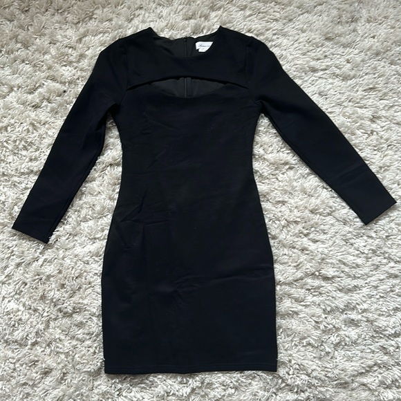 Lovers + Friends Women's Long Sleeve Cut Out Bodycon Mini Dress XS - Picture 2 of 4